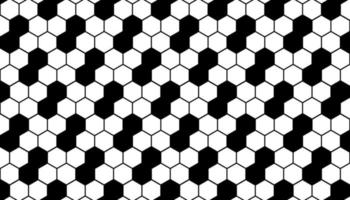 astratto esagonale modello nero e bianca ape sfondo vettore