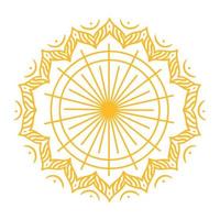 ornamento mandala d'oro vettore