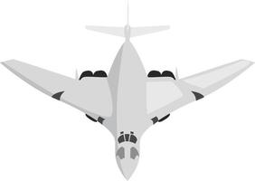 bianca aereo, illustrazione, vettore su bianca sfondo