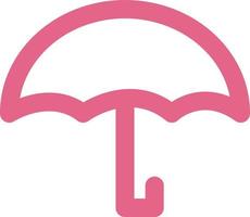 rosa ombrello, illustrazione, vettore, su un' bianca sfondo. vettore
