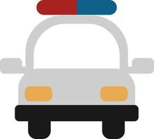 polizia macchina, illustrazione, vettore su un' bianca sfondo