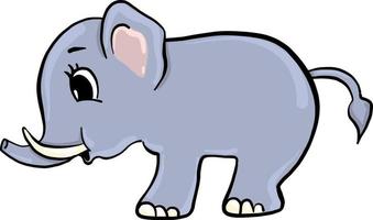 elefante disegno, illustrazione, vettore su bianca sfondo