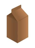 scatola di cartone pacchetto, eco confezione vettore