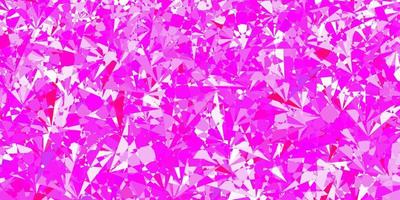 layout vettoriale viola chiaro, rosa con forme triangolari.