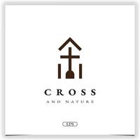natura Chiesa cristiano Casa logo design premio elegante modello vettore eps 10