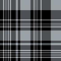 senza soluzione di continuità modello nel semplice Nero, bianca e freddo grigio colori per plaid, tessuto, tessile, Abiti, tovaglia e altro le cose. vettore Immagine.