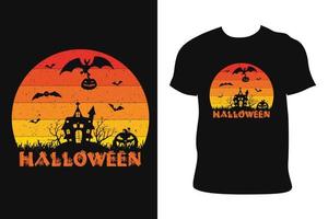 Halloween maglietta design. Halloween maglietta. Halloween maglietta gratuito vettore. vettore