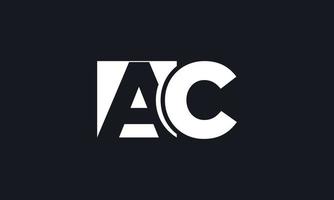 lettera AC logo design vettore professionista vettore