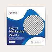 digitale marketing sociale media inviare modello bandiera design. attività commerciale bandiera modello. vettore
