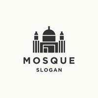 moschea logo modello vettore illustrazione design