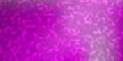 layout vettoriale viola chiaro, rosa con forme di esagoni.