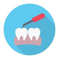 denti verifica vettore illustrazione su un' sfondo.premio qualità simboli.vettore icone per concetto e grafico design.