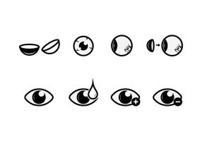 Icone vettoriali gratis occhi