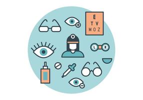 Il pacchetto vettoriale oftalmologo