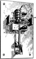 circuito interruttore, Vintage ▾ illustrazione. vettore