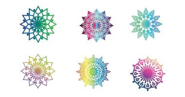 colorato mandala , impostato mandala, mandala, Vintage ▾ decorativo elemento, orientale modello, vettore, Islam, Arabo, indiano, Turco, Pakistan, Cinese, ottomano motivi, lusso ornamentale mandala vettore