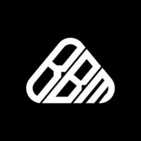 bm lettera logo creativo design con vettore grafico, bm semplice e moderno logo nel il giro triangolo forma.