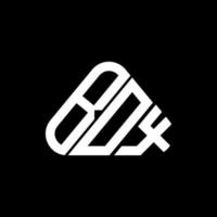 scatola lettera logo creativo design con vettore grafico, scatola semplice e moderno logo nel il giro triangolo forma.
