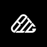 grande lettera logo creativo design con vettore grafico, grande semplice e moderno logo nel il giro triangolo forma.