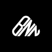bnn lettera logo creativo design con vettore grafico, bnn semplice e moderno logo nel il giro triangolo forma.