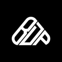 bdp lettera logo creativo design con vettore grafico, bdp semplice e moderno logo nel il giro triangolo forma.
