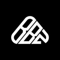 bbz lettera logo creativo design con vettore grafico, bbz semplice e moderno logo nel il giro triangolo forma.