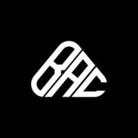 bac lettera logo creativo design con vettore grafico, bac semplice e moderno logo nel il giro triangolo forma.