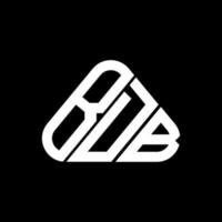 bdb lettera logo creativo design con vettore grafico, bdb semplice e moderno logo nel il giro triangolo forma.