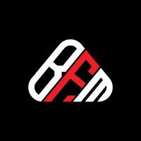 bfm lettera logo creativo design con vettore grafico, bfm semplice e moderno logo nel il giro triangolo forma.