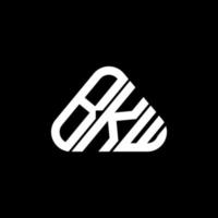 bw lettera logo creativo design con vettore grafico, bw semplice e moderno logo nel il giro triangolo forma.