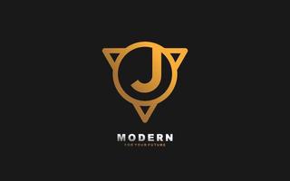 j lettera logo astratto per identità azienda. alfabeto modello vettore illustrazione per il tuo marca.