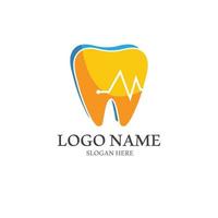 illustrazione vettoriale del modello di logo dentale