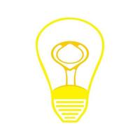 icona simbolo lampadina bulb vettore