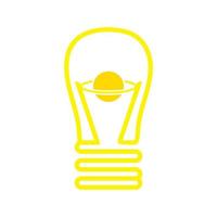 icona simbolo lampadina bulb vettore