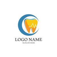 illustrazione vettoriale del modello di logo dentale