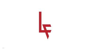 alfabeto lettere iniziali monogramma logo lf, fl, l e f vettore