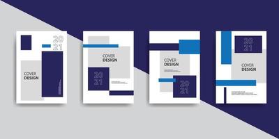 design creativo della copertina del libro con uno stile minimalista. vettore