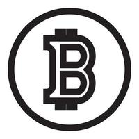 bitcoin logo vettore