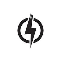energia illuminazione elettrico icona logo vettore