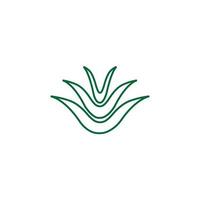 logo aloe vera vettore