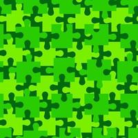 cachi verde puzzle forma senza soluzione di continuità modello. semplice scarabocchio sfondo. moda tessuto Stampa modello. vettore