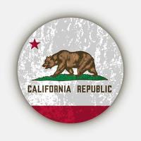 California stato bandiera. vettore illustrazione.