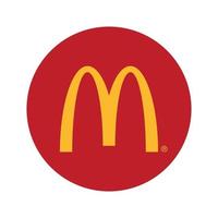 McDonald's logo su trasparente bianca sfondo vettore
