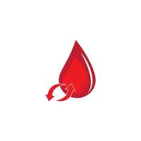 mondo sangue donatore giorno consapevolezza giorno. mondo sangue donatore vettore