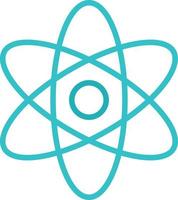 icona piatta dell'atomo vettore