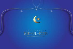 islamico Arabo blu lusso sfondo Luna vettore