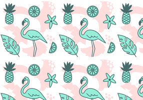 Tropical Pattern Vector gratuito