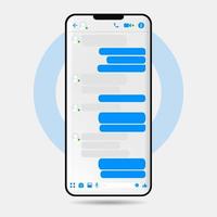 interfaccia messaggio ui e UX design. vettore