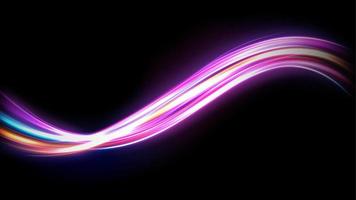 scie di luce colorate, effetto motion blur con esposizione a lungo termine. illustrazione vettoriale
