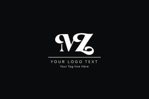 mz lettera logo design. creativo moderno z m lettere icona vettore illustrazione.